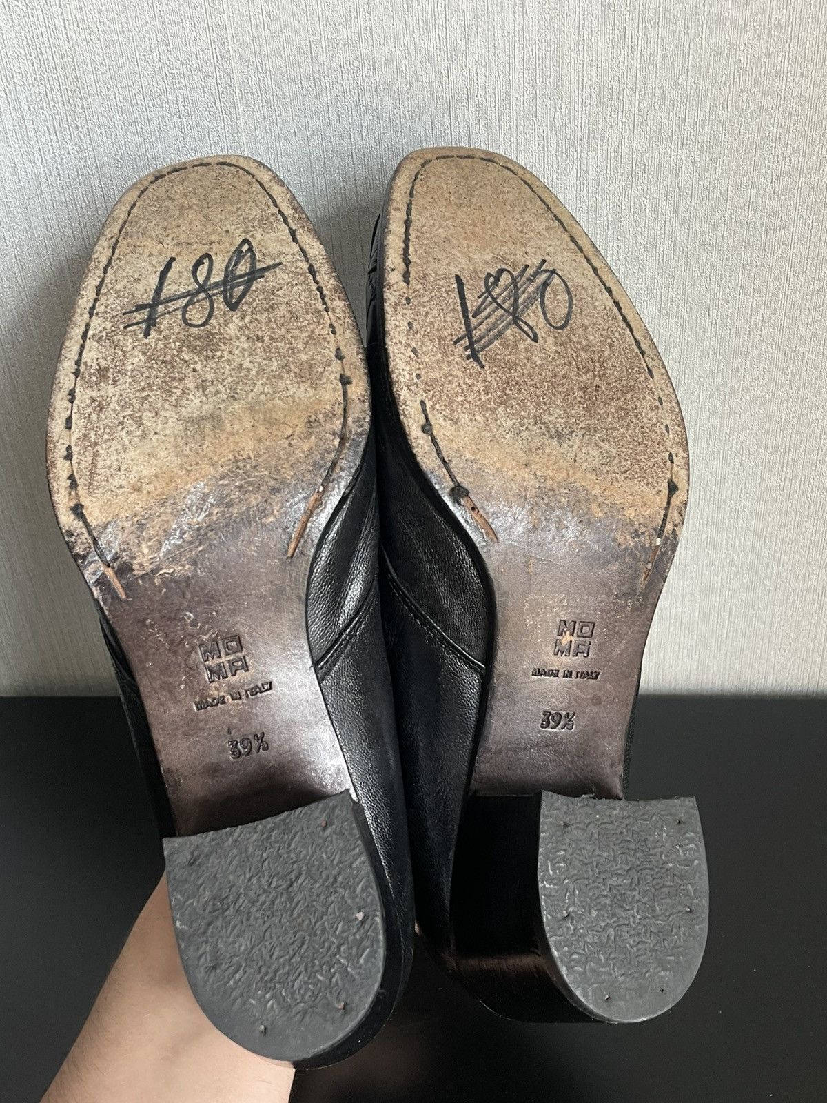 Hysteric Glamour Vintage Avant Garde Moma Leather Heels Y2k Opium Size US 9.5 / IT 39.5 - 9 Thumbnail