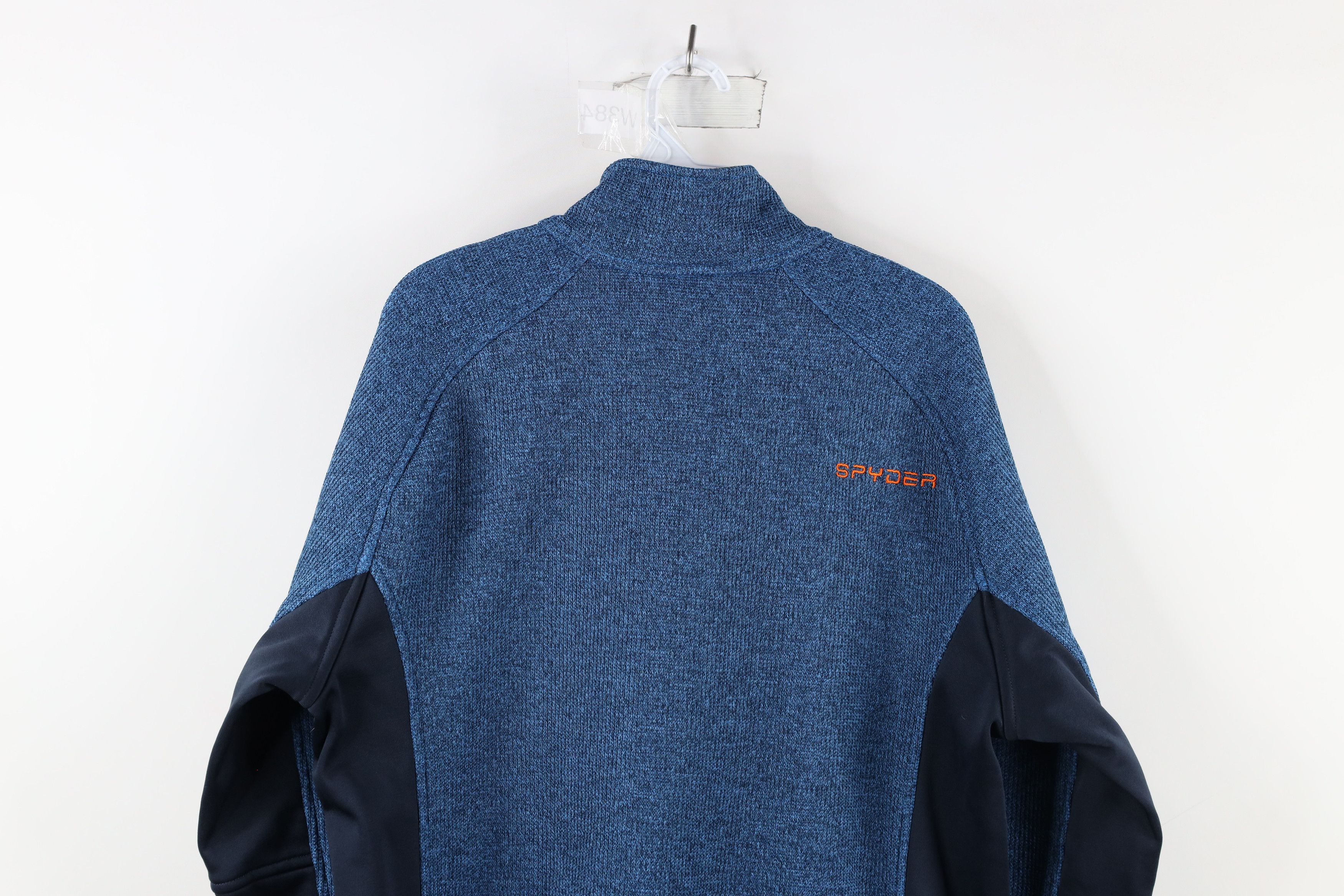 Spyder × Vintage Spyder Ribbed Knit Half Zip Pullover Skiing Sweater Blue Size US L / EU 52-54 / 3 - 12 Thumbnail