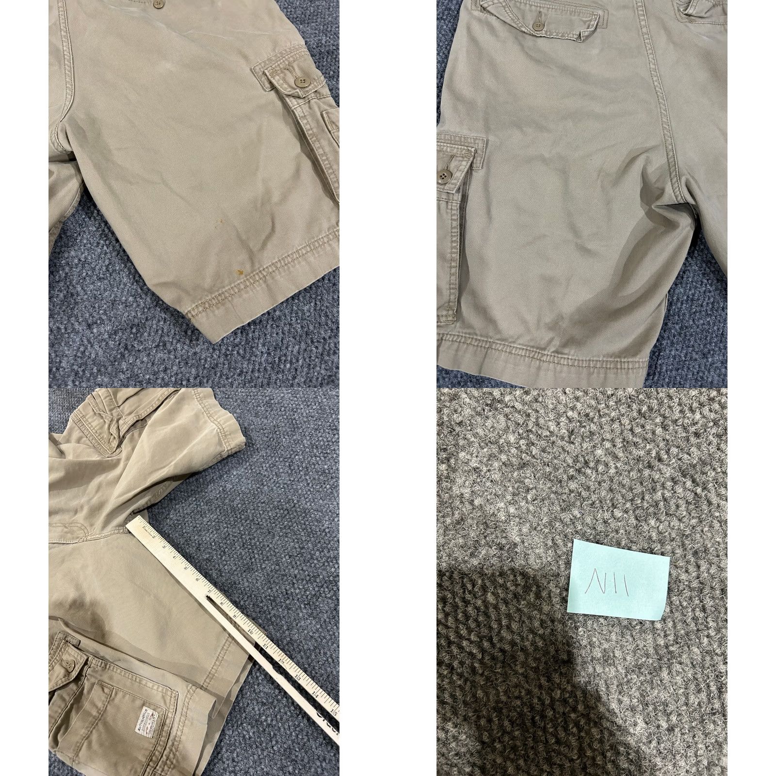 Levi's Levi's Cargo Shorts Mens 38 Khaki Cotton Casual Utility Flat Front Pockets Beige Army Inseam 10in Regular Size 38 Men Size US 38 / EU 54 - 8 Thumbnail