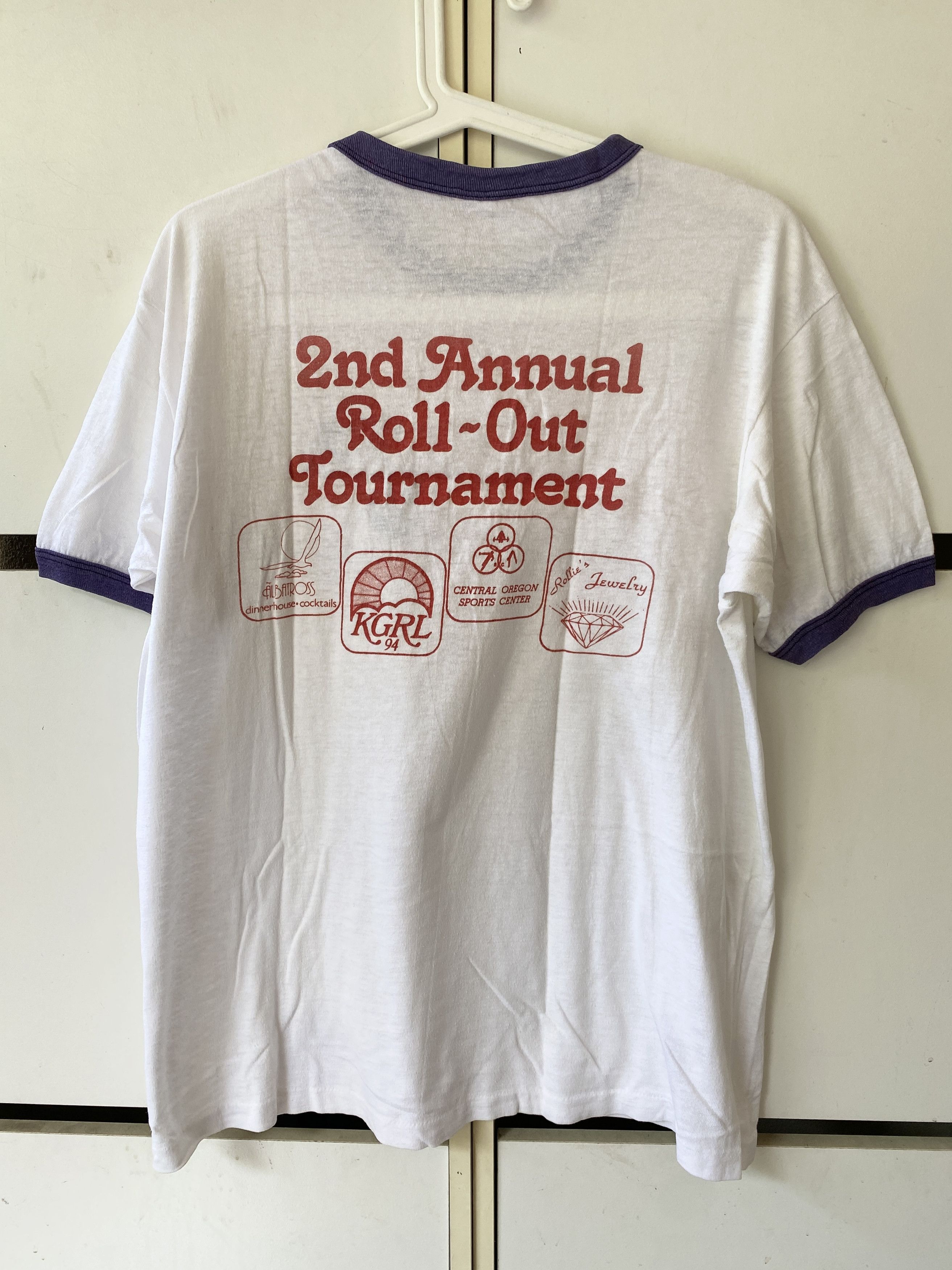 Hanes VINTAGE 90' NIKE RINGER T SHIRT Size US L / EU 52-54 / 3 - 2 Thumbnail
