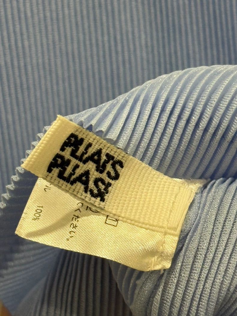 Issey Miyake Issey Miyake Blue pleated short-sleeved shirt Size L / US 10 / IT 46 - 4 Thumbnail