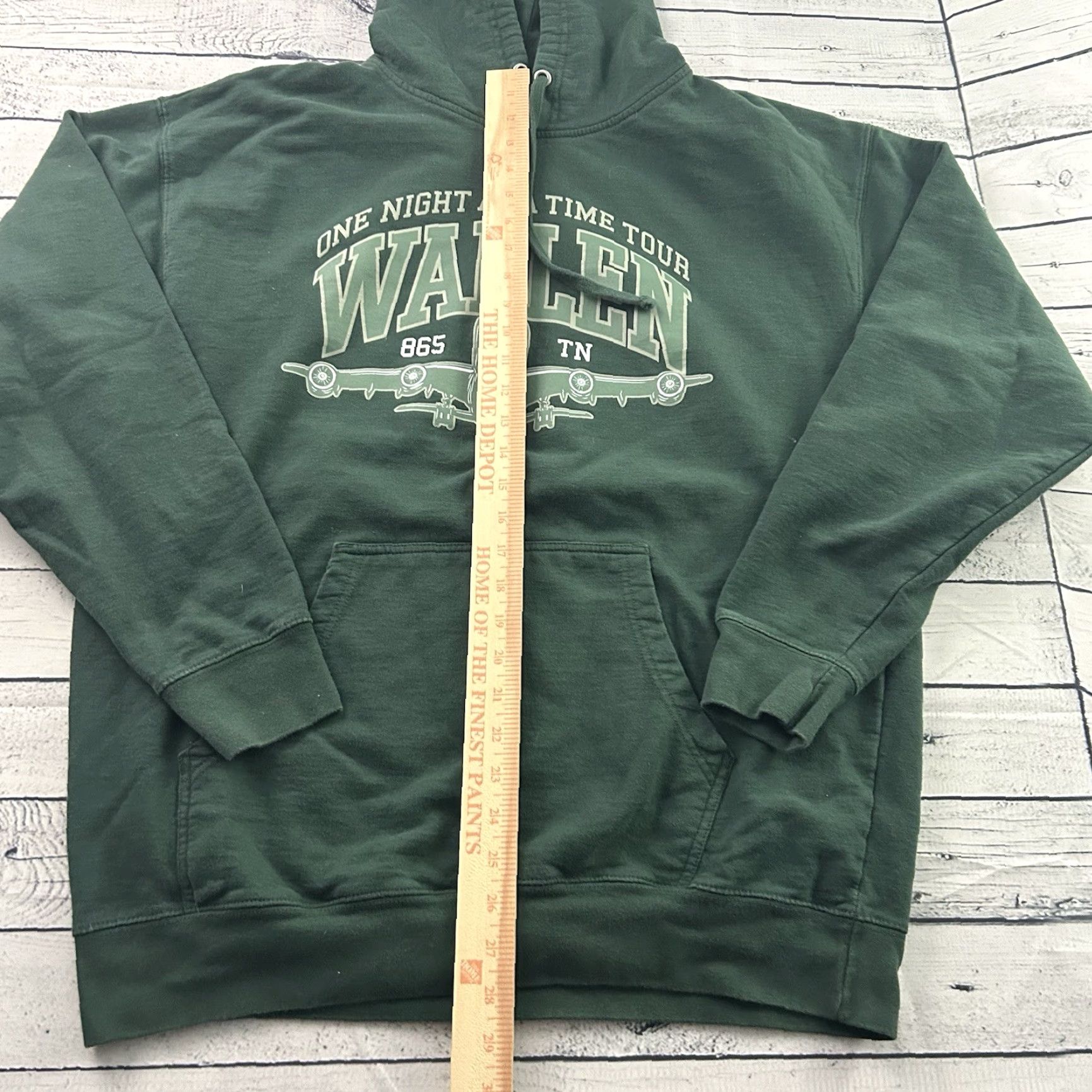 Vintage Morgan Wallen Hoodie One Night At A Time Official Merch Mens XL Green Shirt Sweatshirt Size US XL / EU 56 / 4 - 2 Thumbnail