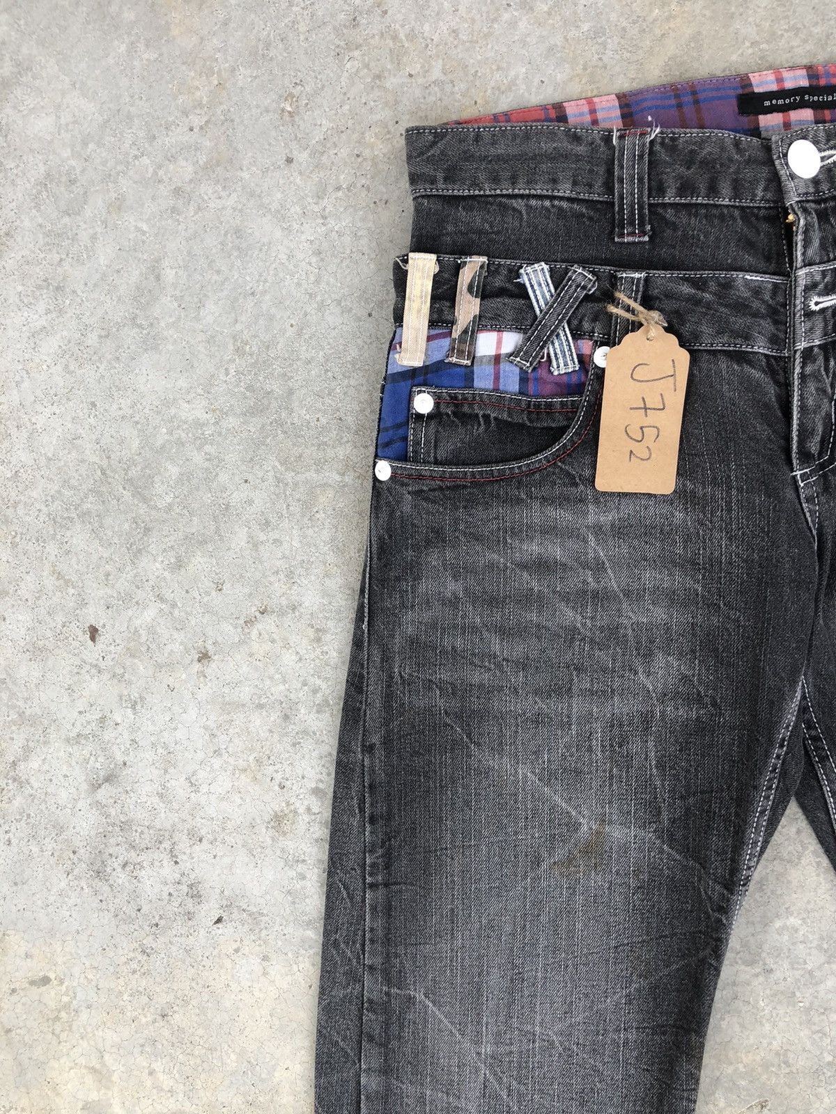 Hysteric Glamour Japanese Memory Special Double Waist Distressed Jeans Size US 33 - 4 Thumbnail