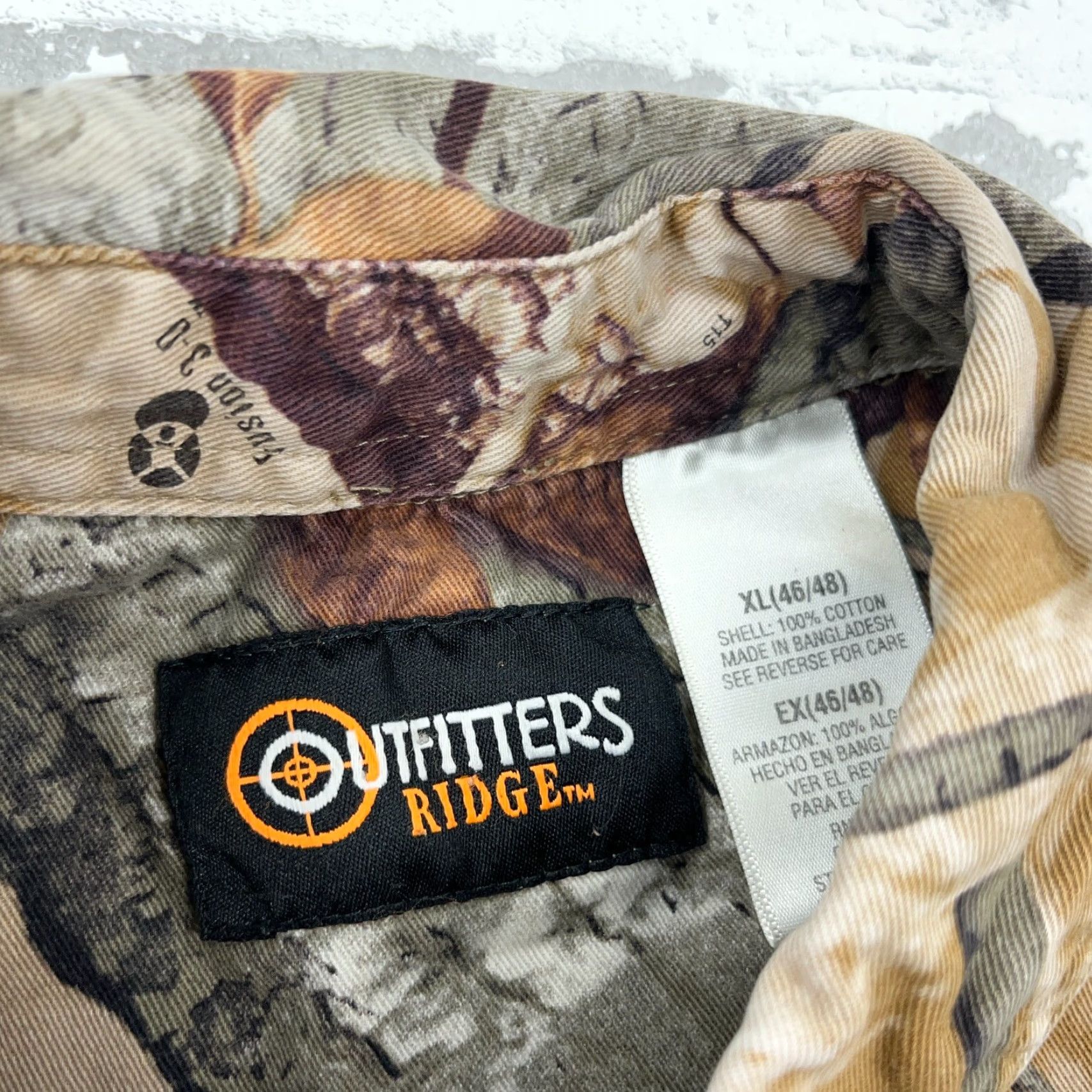 Denime VINTAGE Fusion 3D Camo Shirt Men XL Brown Button Up Twill Denim Woods Leaf VTG Y2K * Size US XL / EU 56 / 4 - 3 Thumbnail