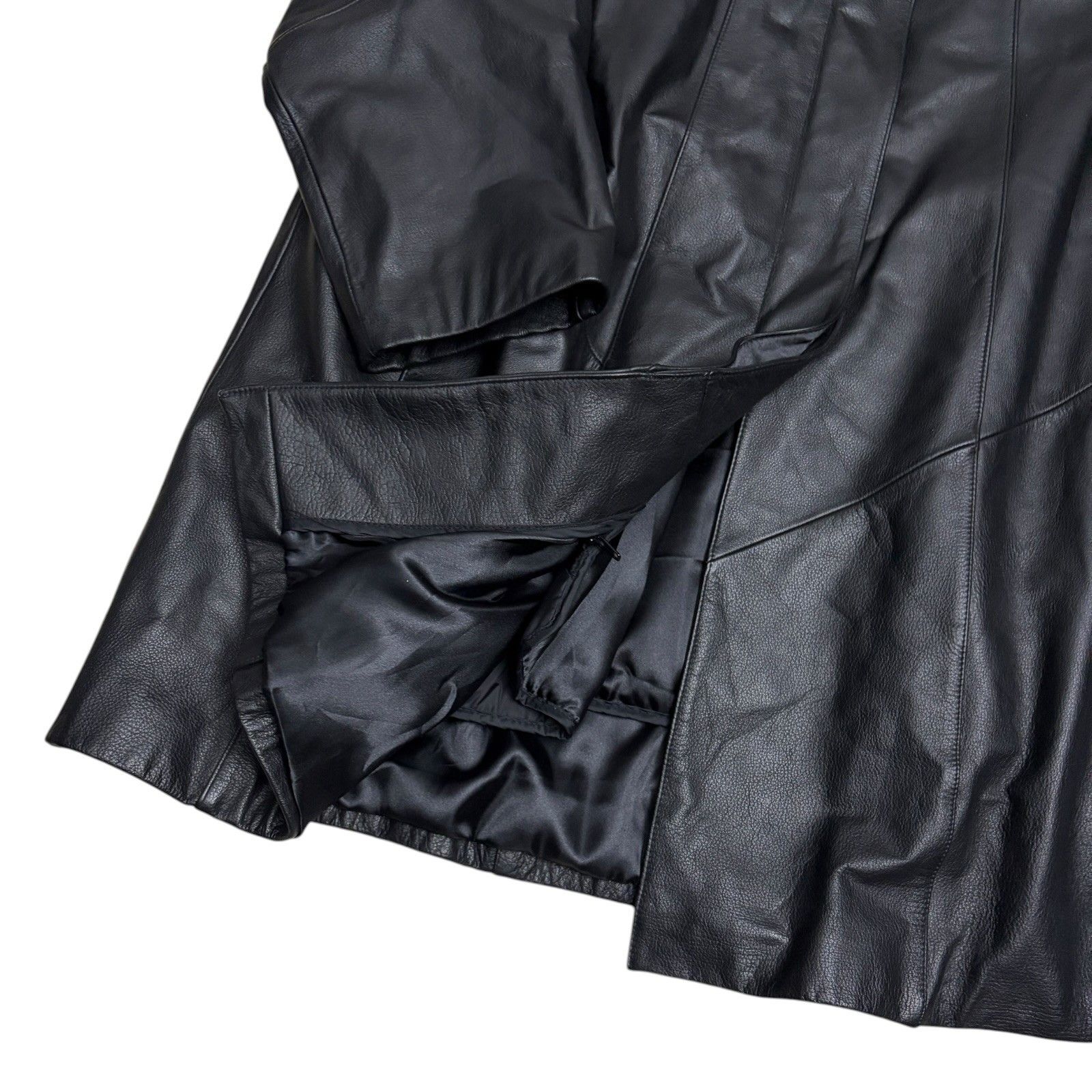 Wilsons Leather WILSONS LEATHER Faux Fur Leather Winter Trench Coat 2XL Size XXL / US 16-18 / IT 52-54 - 8 Thumbnail