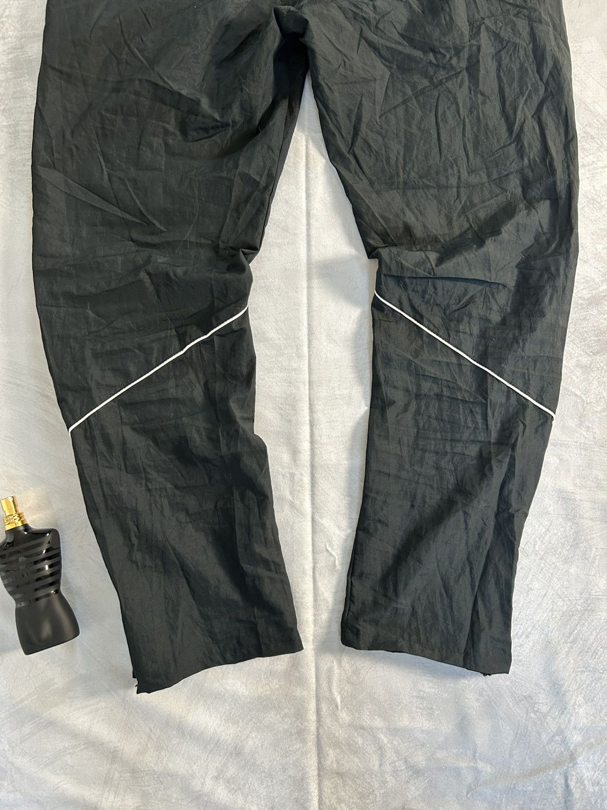 Nike Nike Vintage Black Trackpants-Reflective Zip Cuffs Y2K 90s Size US 34 / EU 50 - 8 Thumbnail