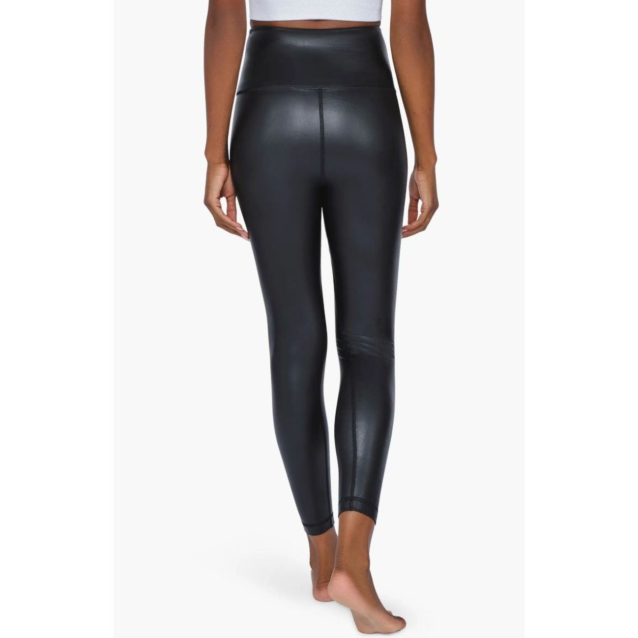 Other 90 Degree By Reflex Black Faux Leather Leggings Size 27" / US 4 / IT 40 - 3 Thumbnail