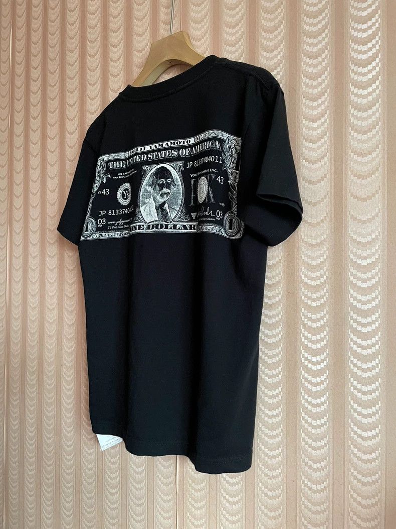 Other Y's Black Dollar Crew Neck T-Shirt Short Sleeves Size US M / EU 48-50 / 2 - 4 Thumbnail