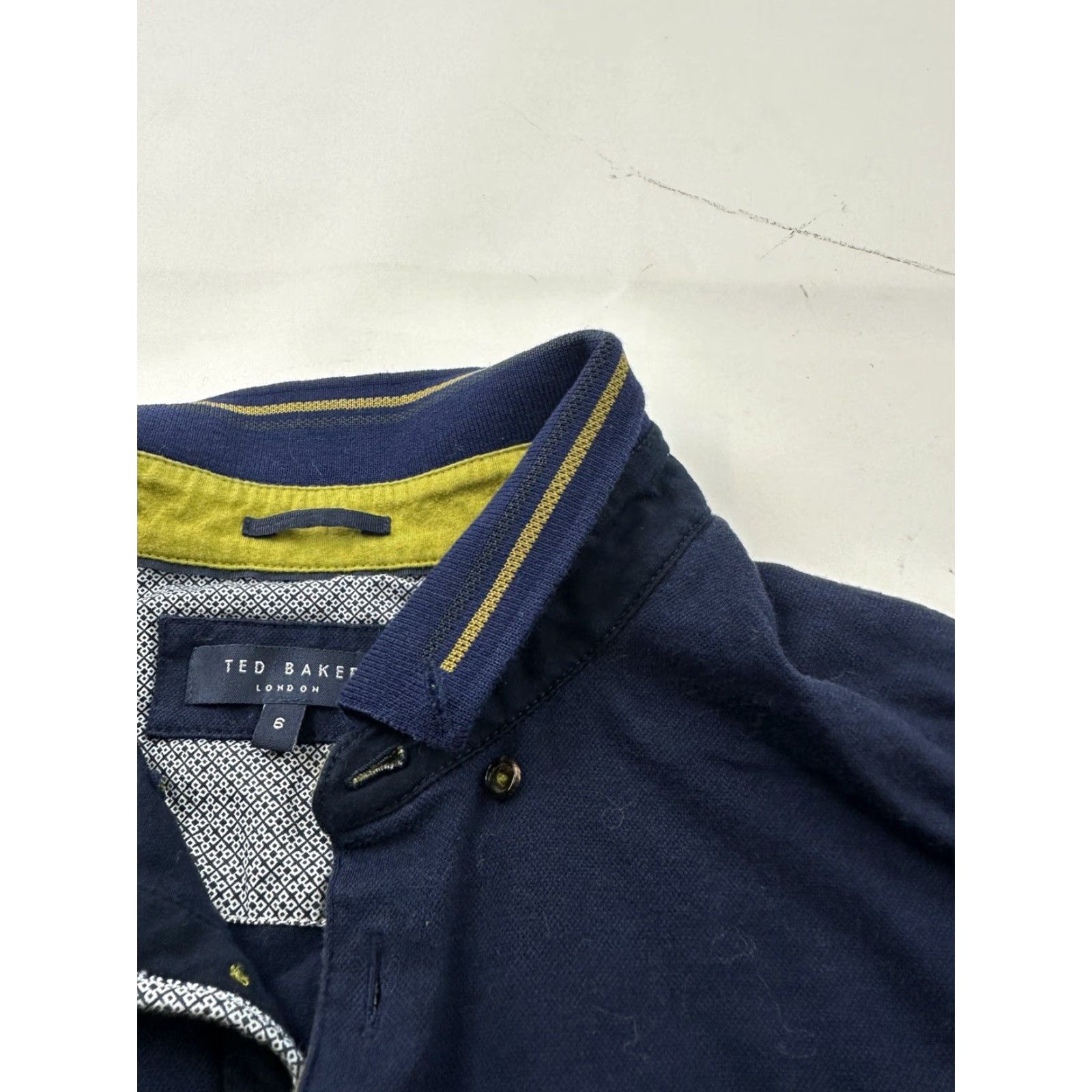 Ted Baker TED BAKER Polo Shirt Mens 2XL Slim Fit Long Sleeve Blue London Shirt Size US S / EU 44-46 / 1 - 6 Thumbnail