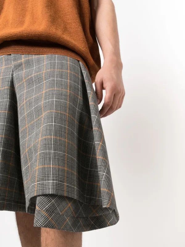 Comme des Garcons Homme Plus Comme Des Garcons Homme Plus Check Skirt Shorts PK-P011 Size US 33 - 9 Thumbnail