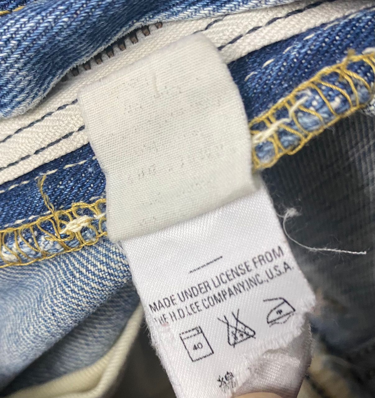 Lee Vintage Lee Riders Kurt Cobain Style Distressed Jeans Size US 32 / EU 48 - 13 Thumbnail