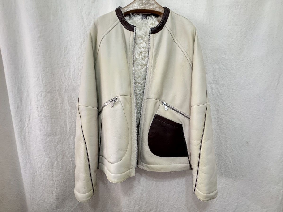 Hermes [sale] 22-23AW Hermes Leather Jacket (discoloured) Size US M / EU 48-50 / 2 - 20 Thumbnail