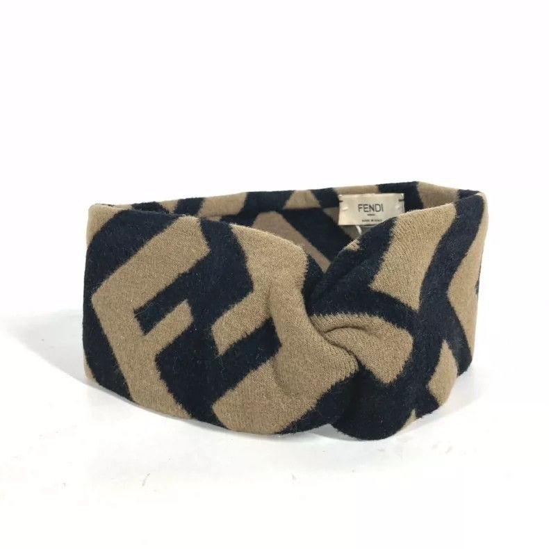 Fendi FENDI size26*8 Logo headband, hair accessory, hairpin Size ONE SIZE - 2 Thumbnail