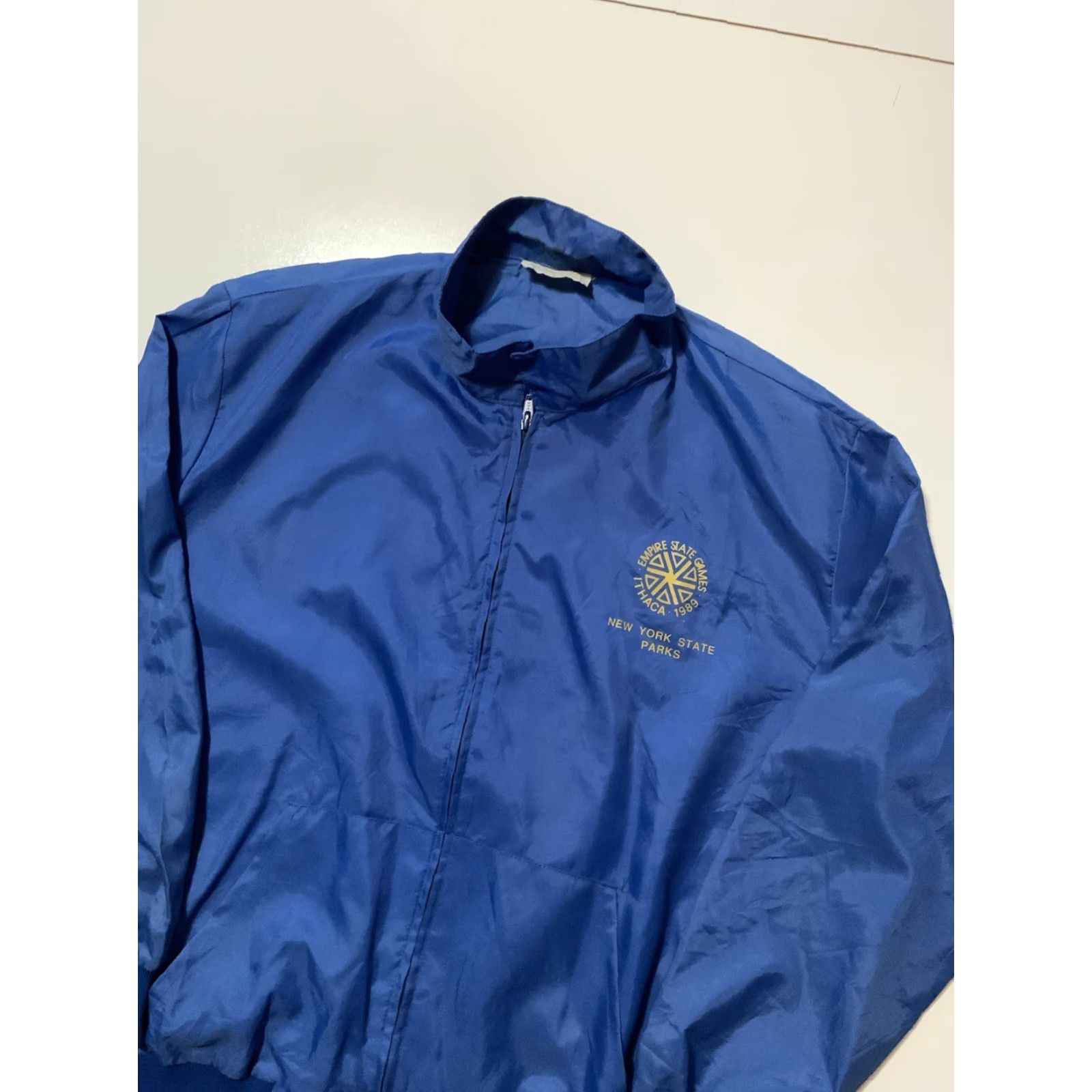 Vintage VINTAGE Duralux Windbreaker 1989 Empire State Games Ithaca New York State Parks NY Blue L Mens/Adults Jackets? Size US L / EU 52-54 / 3 - 4 Thumbnail