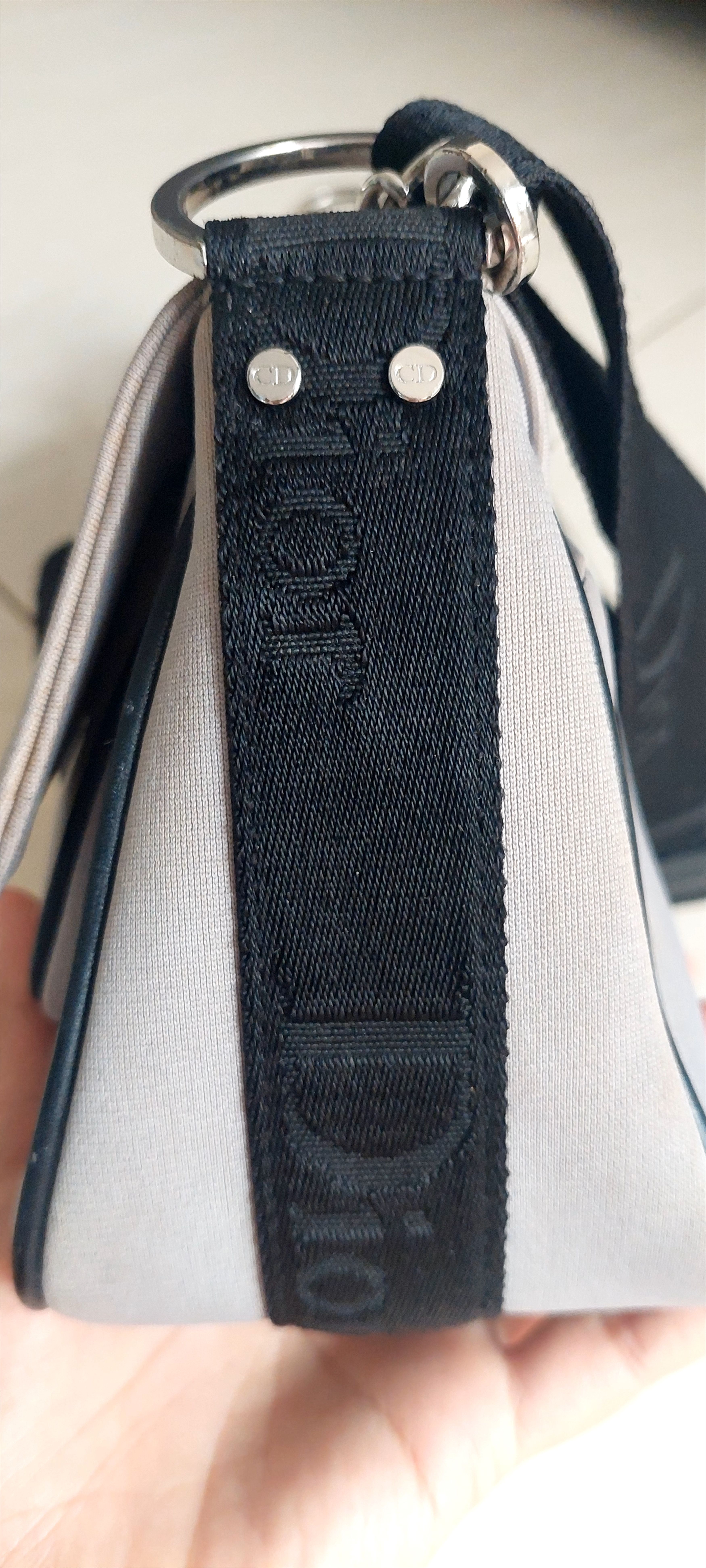 Christian Dior Monsieur Christian Dior John Galliano Grey Satin Size ONE SIZE - 6 Thumbnail