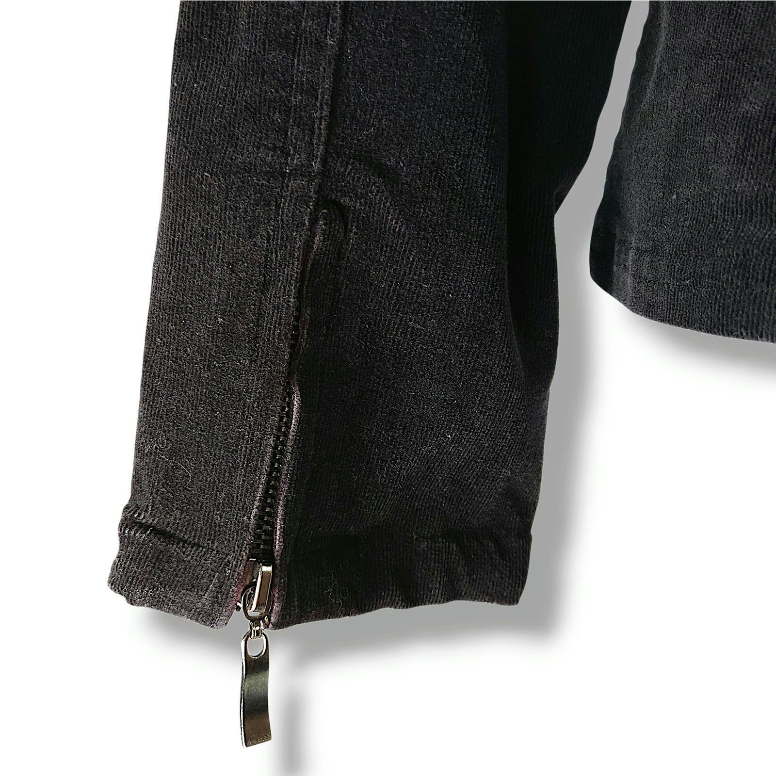 Other Jennyfer.J Corduroy Jacket Rabbit Fur Trim Black Y2K M Size M / US 6-8 / IT 42-44 - 7 Thumbnail
