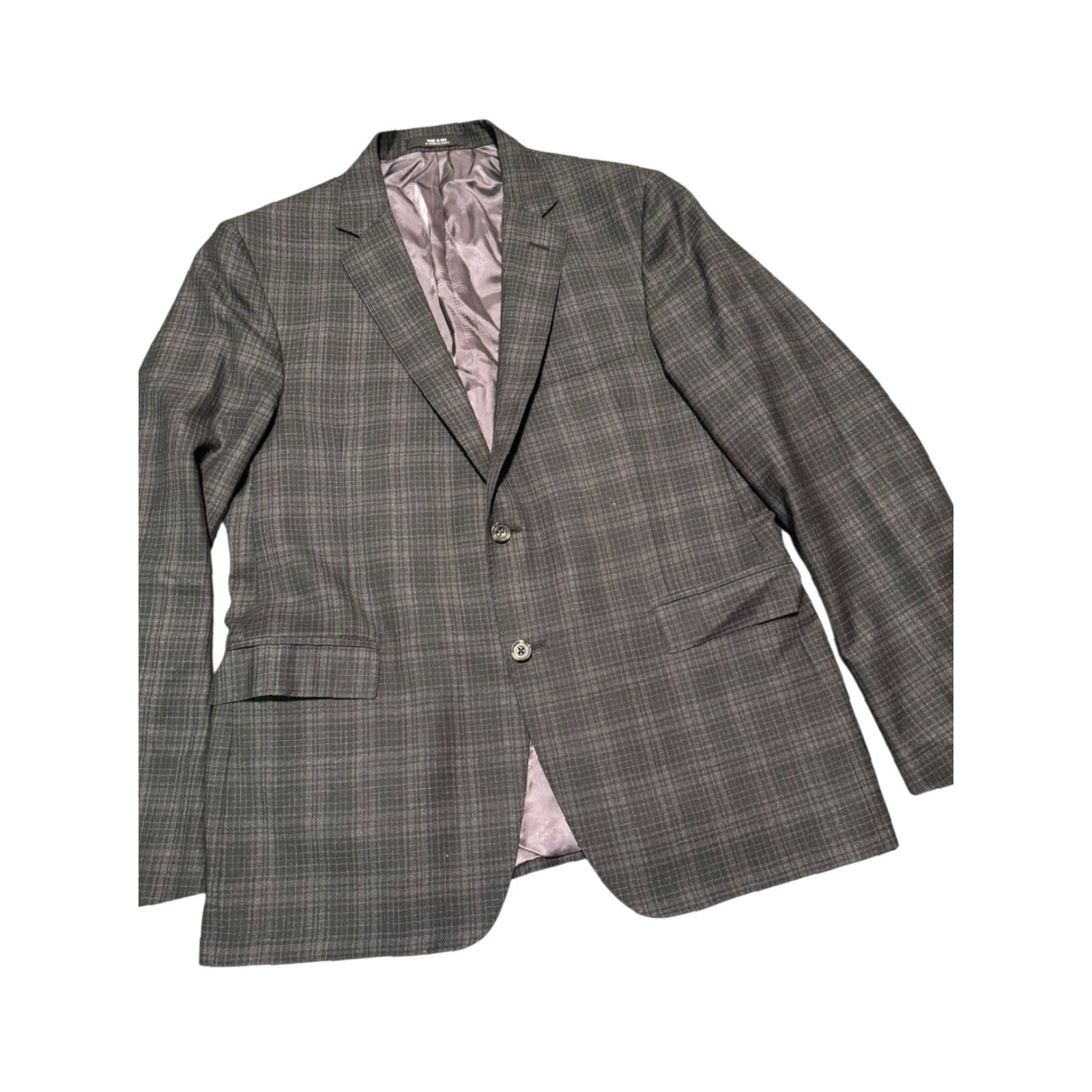 Todd Snyder Todd Snyder Sutton Suit 46L 37 Custom Grey Plaid 100% Super 130s Wool Made USA Size 46R - 3 Thumbnail