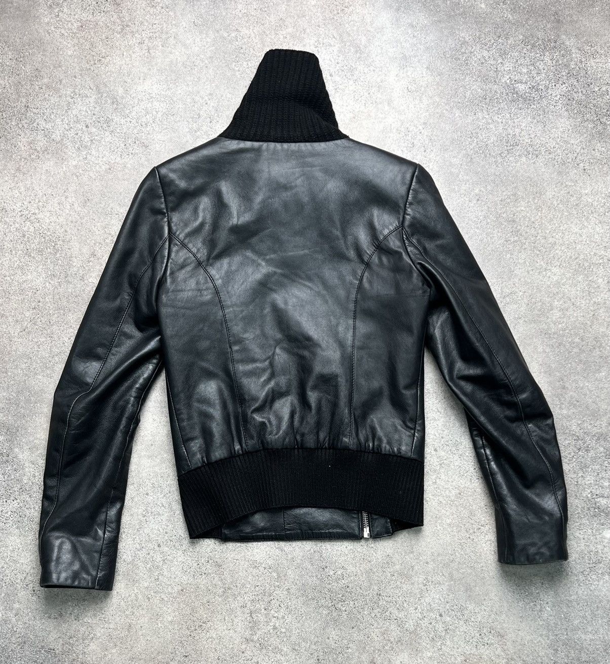 Vintage Vintage gorgeous asymmetrical leather jacket Size XS / US 0-2 / IT 36-38 - 6 Thumbnail