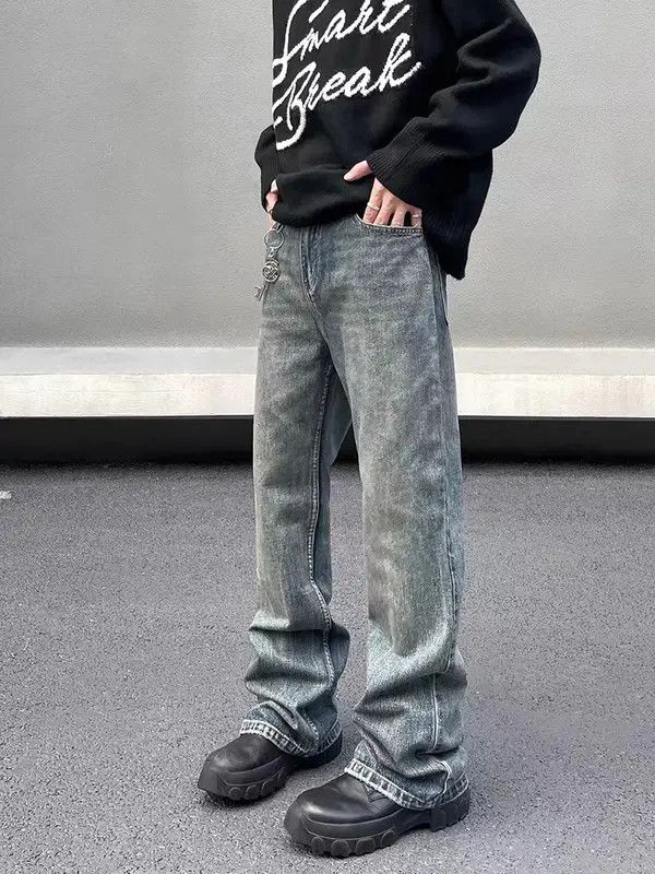 Japanese Brand VIBE High street washed vintage baggy micro flare jeans Size US 30 / EU 46 - 5 Thumbnail