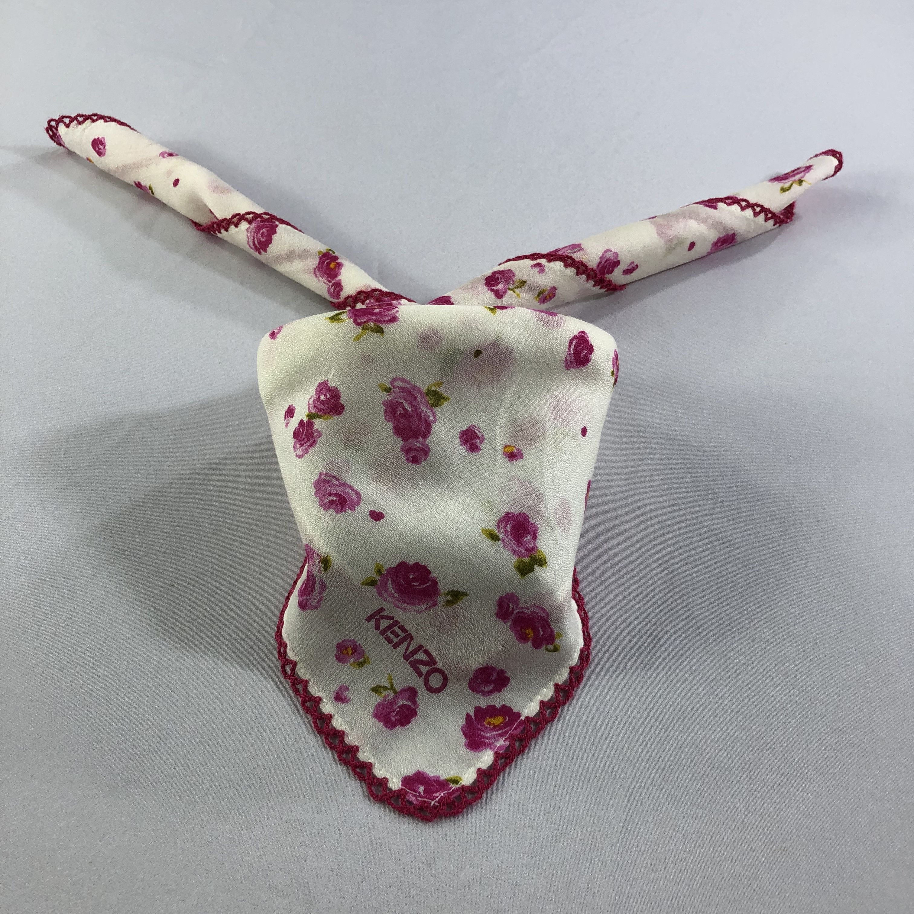 Kenzo Kenzo Floral Handkerchief Neckerchief Bandana H1897 Size ONE SIZE - 1 Thumbnail