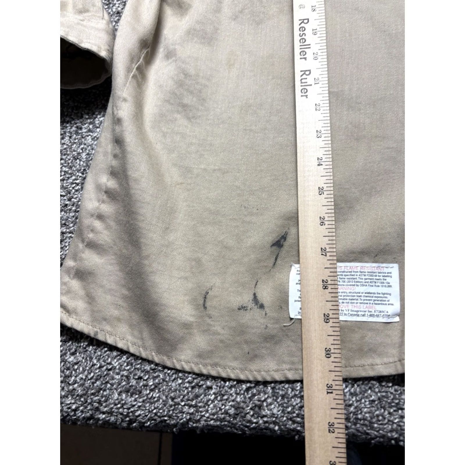 Vintage Bulwark FR Shirt Mens XXL Fire Resistant Work Button Cotton Workwear Size US XXL / EU 58 / 5 - 7 Thumbnail