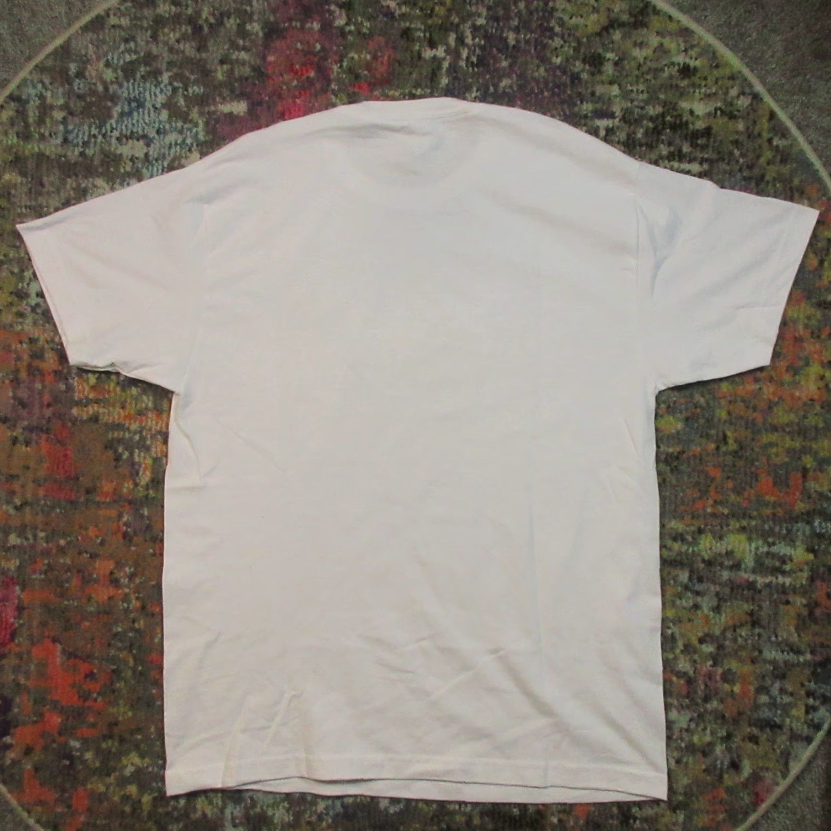 Vintage Cute Cow T Shirt Adult Large White Graphic Print Jersey Moo Farm Hay Unique Gift Size US L / EU 52-54 / 3 - 2 Thumbnail