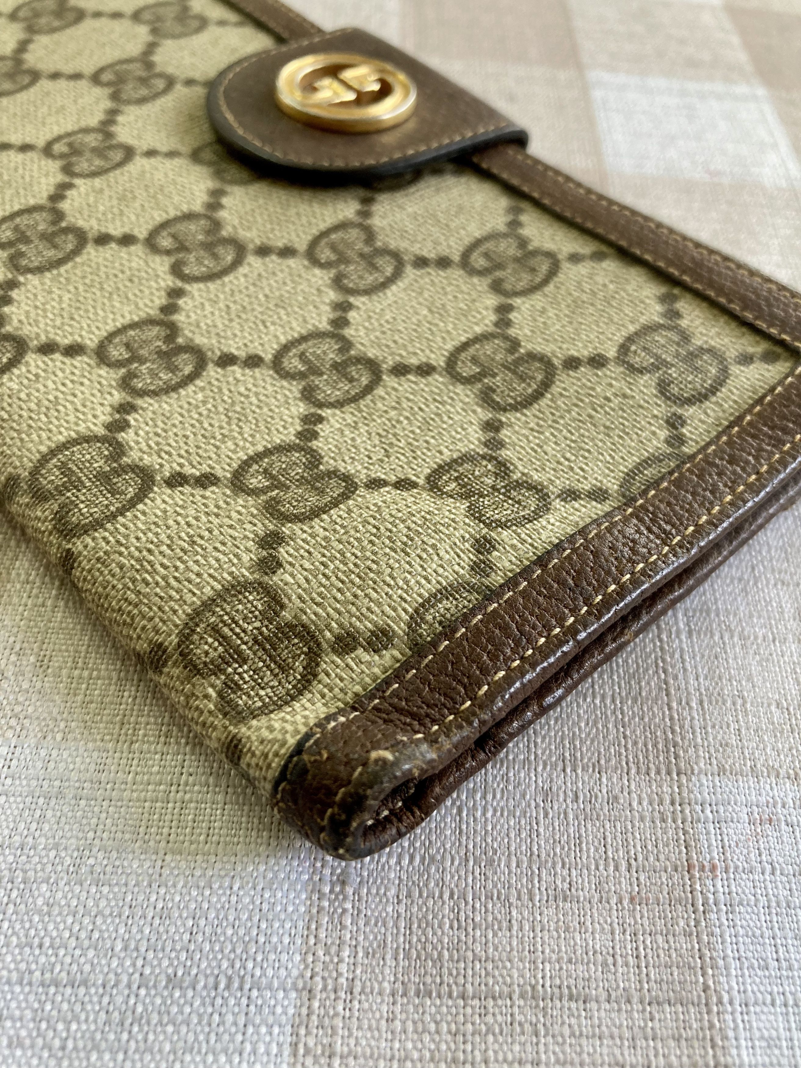 Gucci Archival Gucci GG Supreme Wallet - Green Leather Interior Size ONE SIZE - 12 Thumbnail