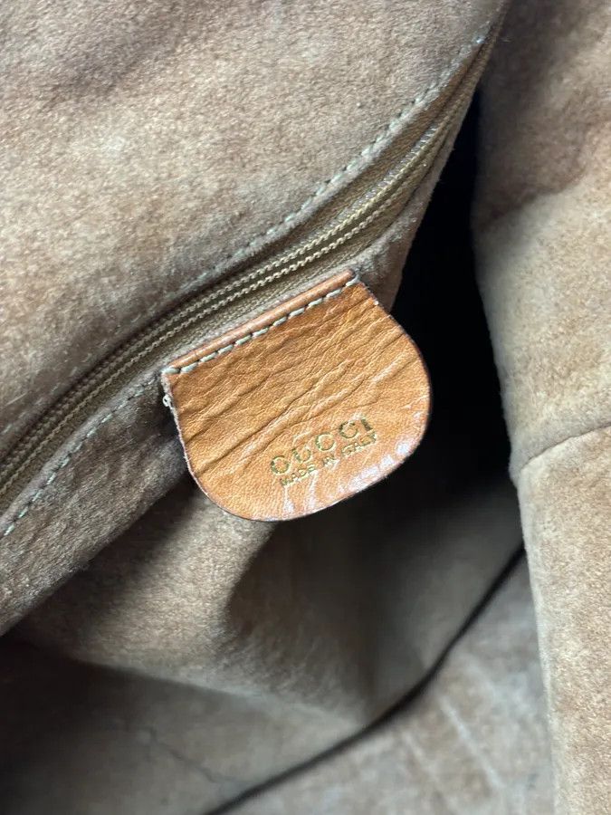 Gucci SS2004 Gucci Cognac Woven Leather Bamboo Handle Hobo Bag by Tom Ford Size ONE SIZE - 17 Thumbnail