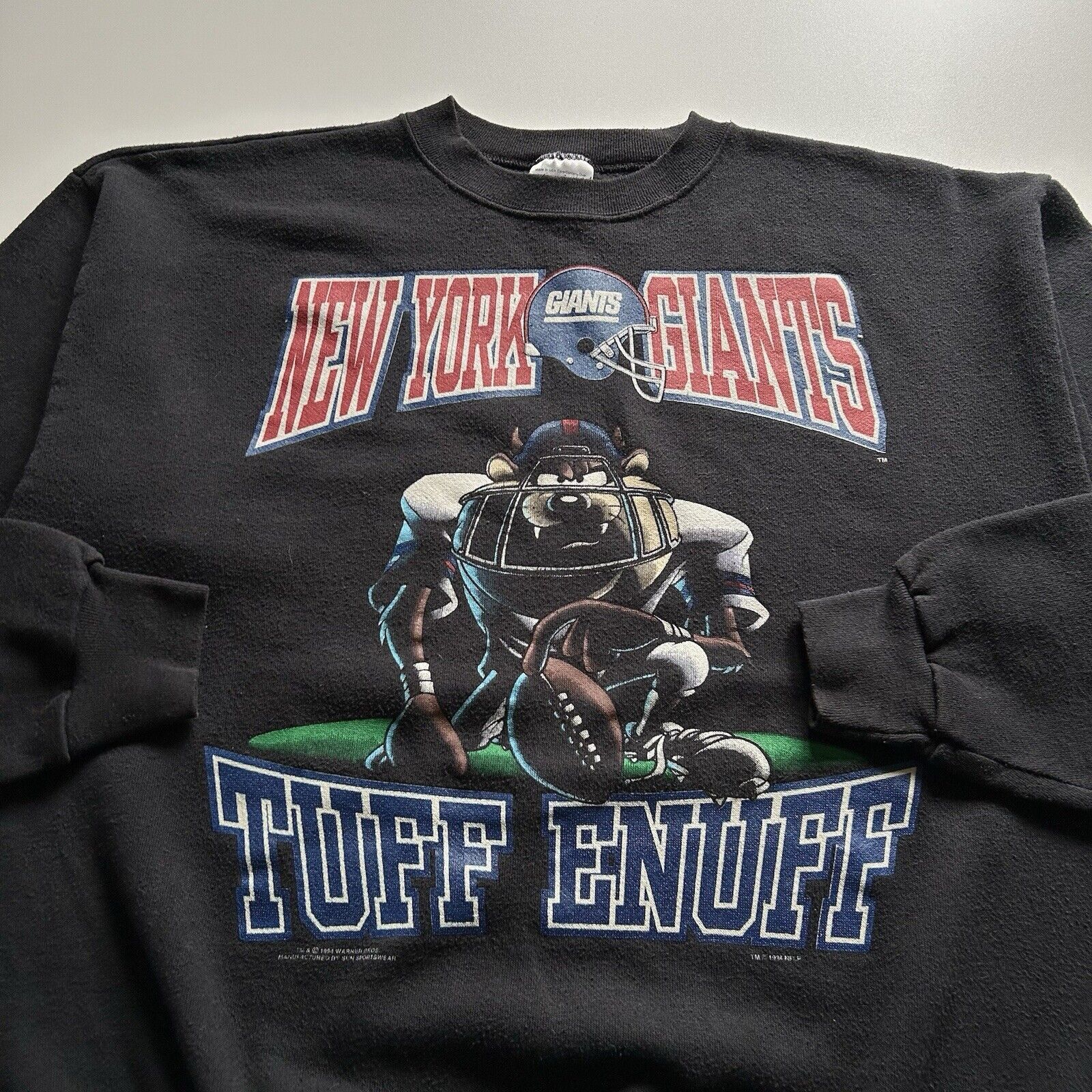 NFL Vintage 90s New York Giants NFL Taz Looney Tunes Crewneck XL Size US XL / EU 56 / 4 - 2 Thumbnail