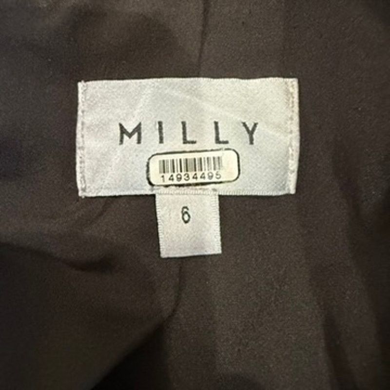 MILLY Milly Inez Faux Leather Blazer in Brown, Size US 6 Size M / US 6-8 / IT 42-44 - 5 Thumbnail