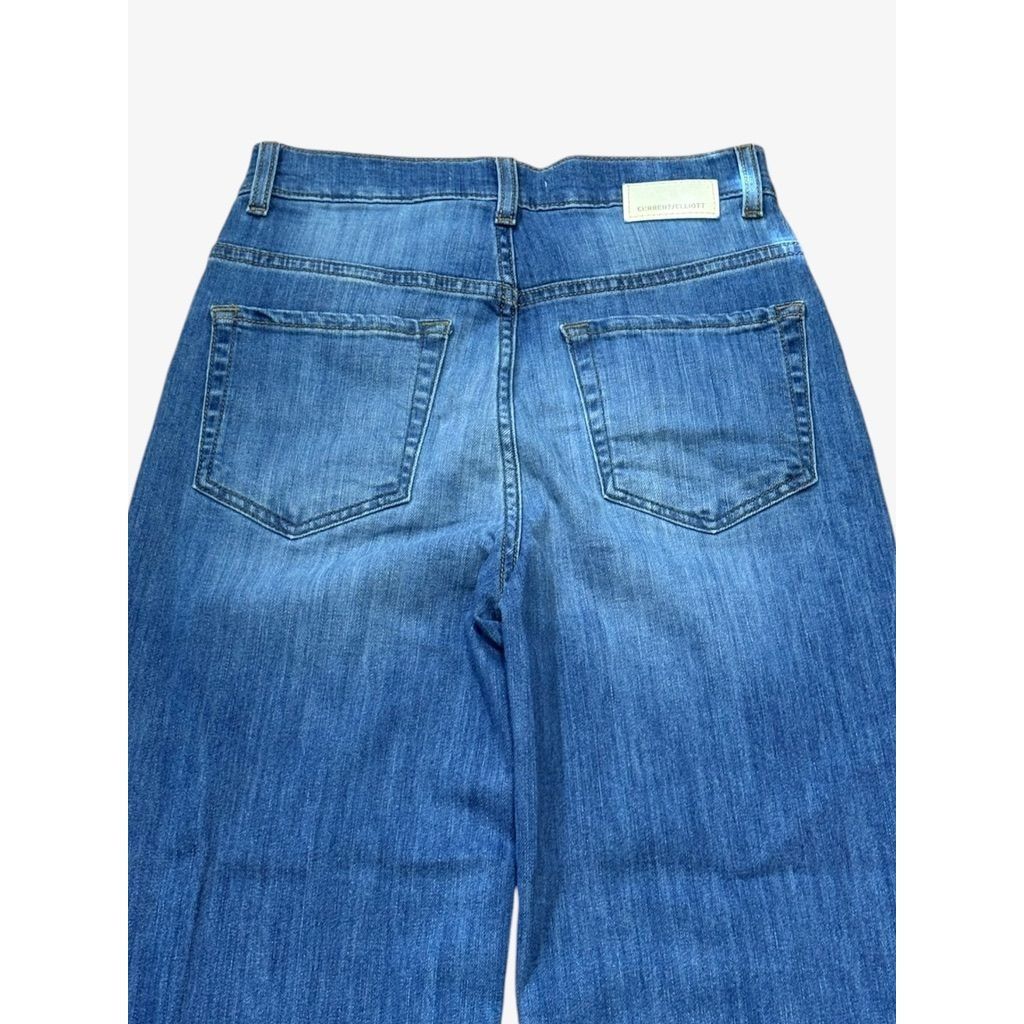 Current/Elliot Current Elliott "Navigator" Wide Leg Jeans 27 Doheny Wash He Size 27" / US 4 / IT 40 - 8 Thumbnail