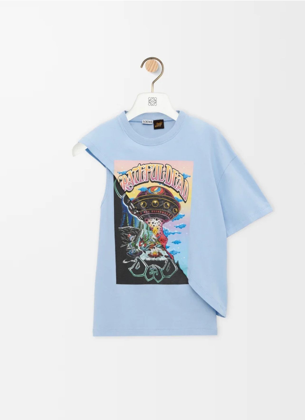 Loewe Grateful Dead Paula’s Ibiza Draped Top In Cotton