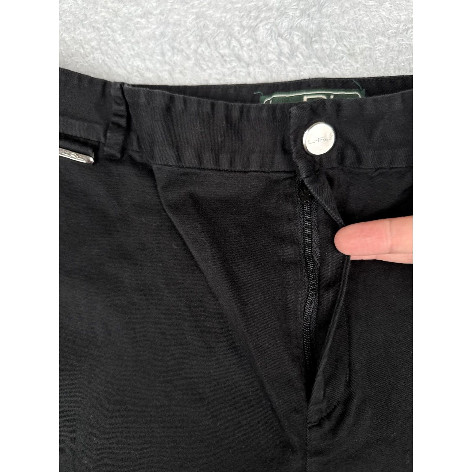 Ralph Lauren Lauren Ralph Lauren L-RL Shorts Womens Bermuda Black 10 Chino Stretch Casual Size 32" / US 10 / IT 46 - 6 Thumbnail