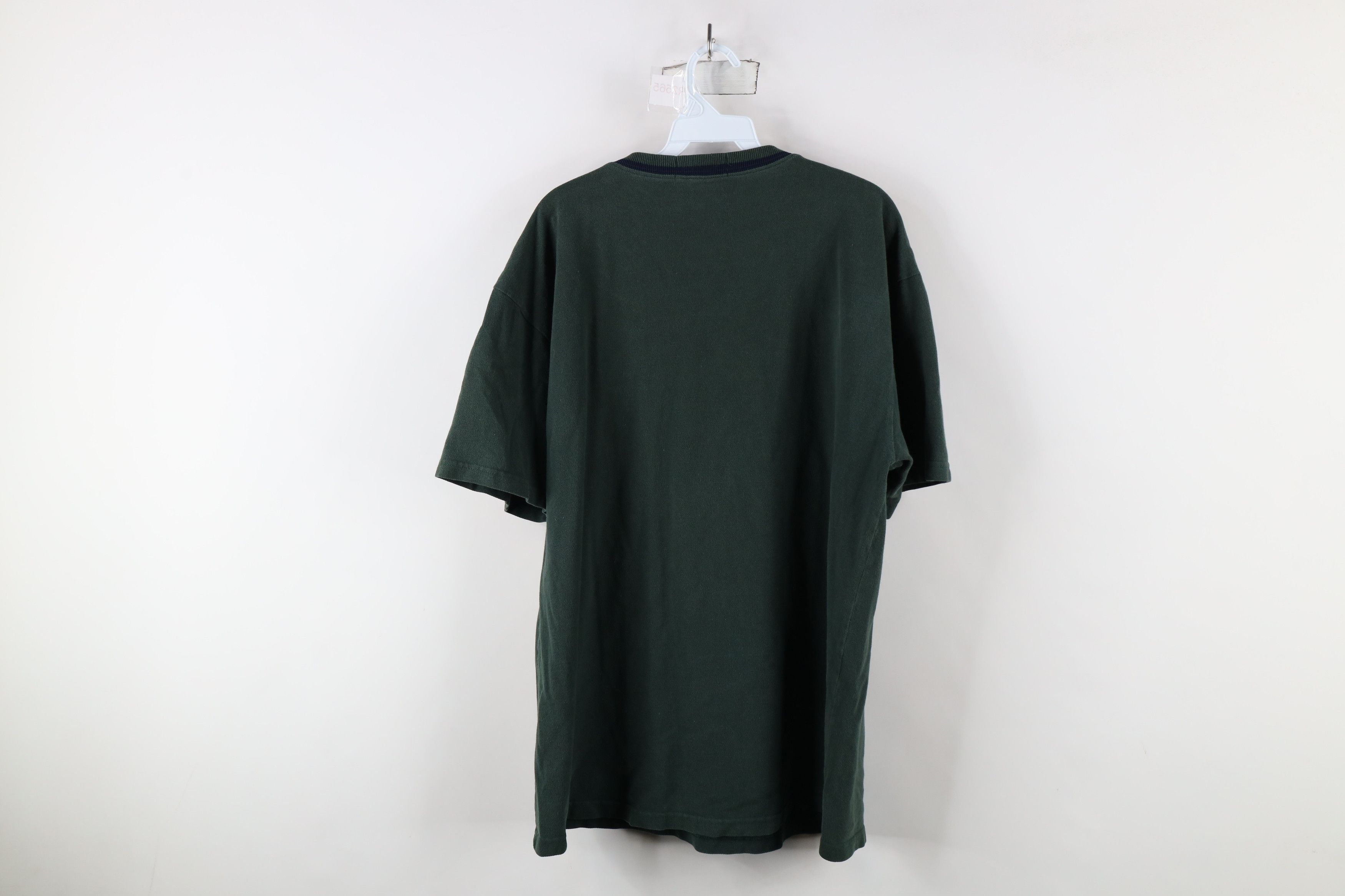 Ralph Lauren × Vintage Vintage 90s Ralph Lauren Heavyweight Cotton T-Shirt Green Size US XL / EU 56 / 4 - 7 Thumbnail