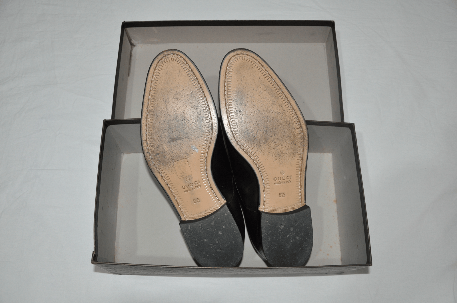 Gucci GUCCI BLACK BOVINE LEATHER CLASSIC SIGNATURE OXFORD LACE-UPS Size US 10.5 / EU 43-44 - 3 Thumbnail