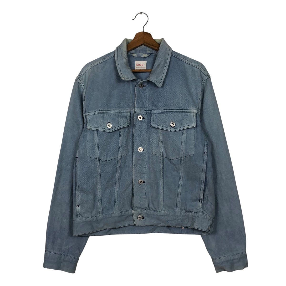 Japanese Brand × Vintage 📌Vintage Trucker Denim Jacket H&M Biker Issey Miyake Size US M / EU 48-50 / 2 - 2 Thumbnail