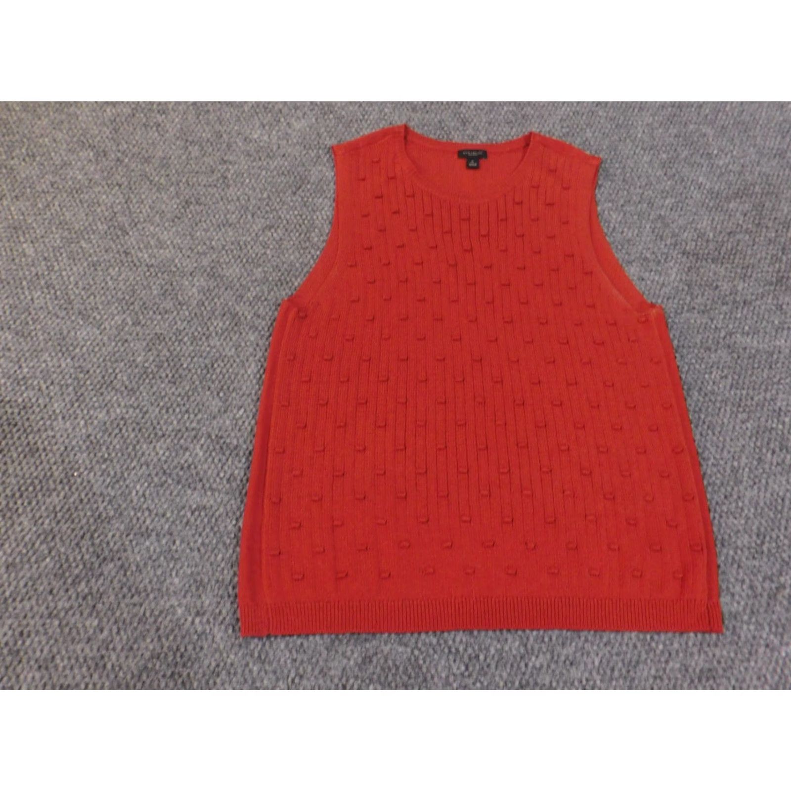 Ann Taylor Ann Taylor Sweater XL orange Sleeveless Womens Knit Polyester Factory Stretch Shirt Size XL / US 12-14 / IT 48-50 - 2 Thumbnail