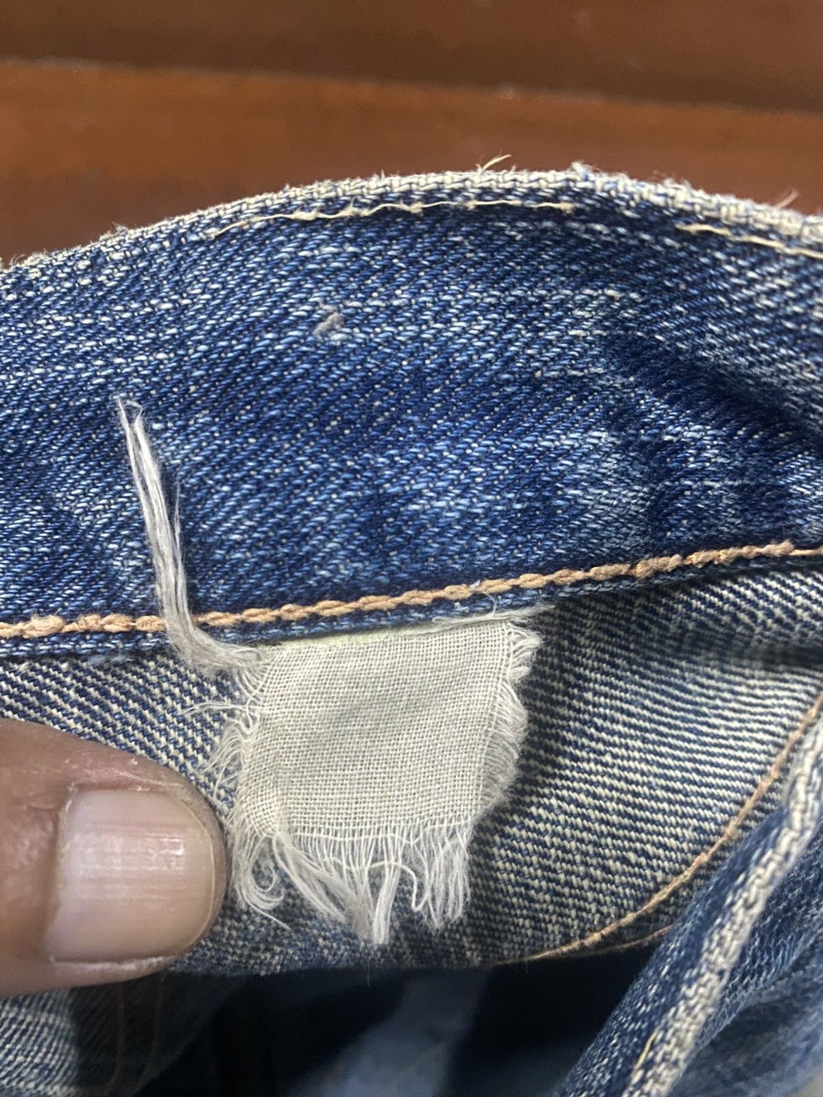 Sugar Cane Rare vintage SUGAR CANE OKINAWA JEAN distressed rework boro Size US 31 - 23 Thumbnail