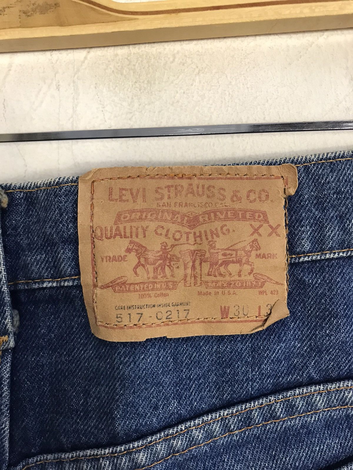 Levi's Vintage Clothing Levi's Lot 517-0217 Indigo Denim Jeans Relaxed Tapered Size US 29 - 4 Thumbnail