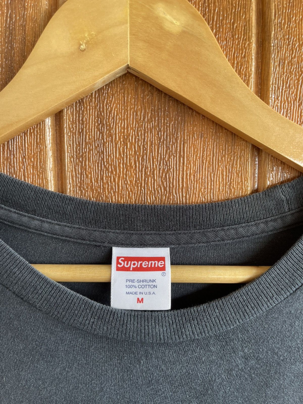 Supreme Thrashed🔥Supreme🔥Sun Faded Black Long Sleeve Plain Tshirt Size US M / EU 48-50 / 2 - 5 Thumbnail
