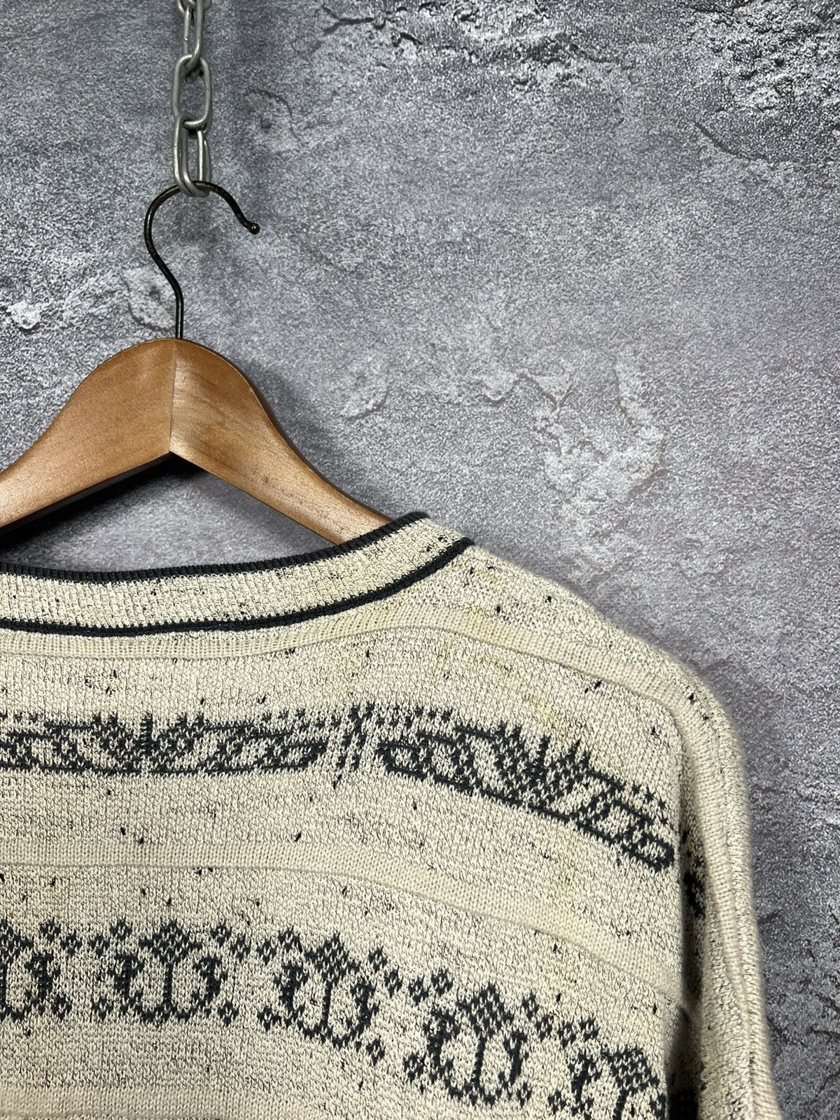 Yves Saint Laurent Vintage Yves Saint Laurent Textured Oversized Sweater Size US M / EU 48-50 / 2 - 17 Thumbnail