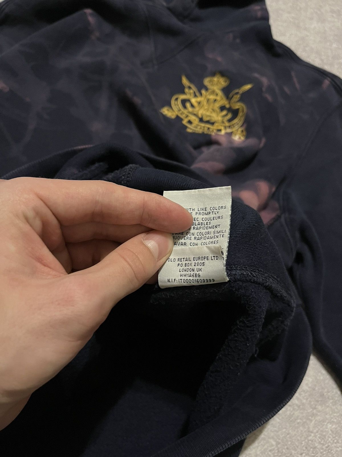 Polo Ralph Lauren Polo Ralph Lauren Bleached Hoodie – Custom Tie-Dye Size US M / EU 48-50 / 2 - 13 Thumbnail