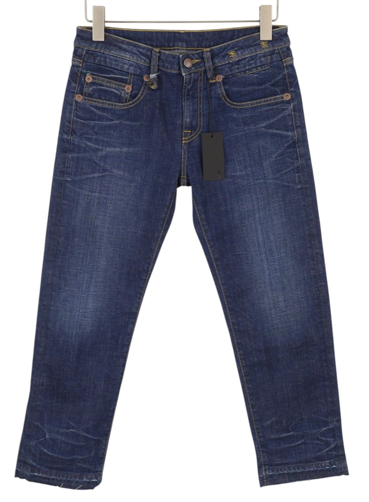 BOY STRAIGHT 27 Howell Indigo Uneven Hem Ankle 85792