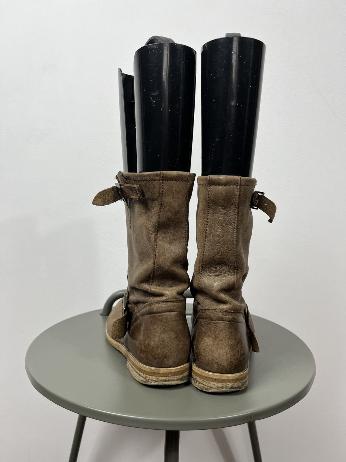Other Vintage brown leather mid calf boots with buckles size 38 Size US 7.5 / IT 37.5 - 5 Thumbnail