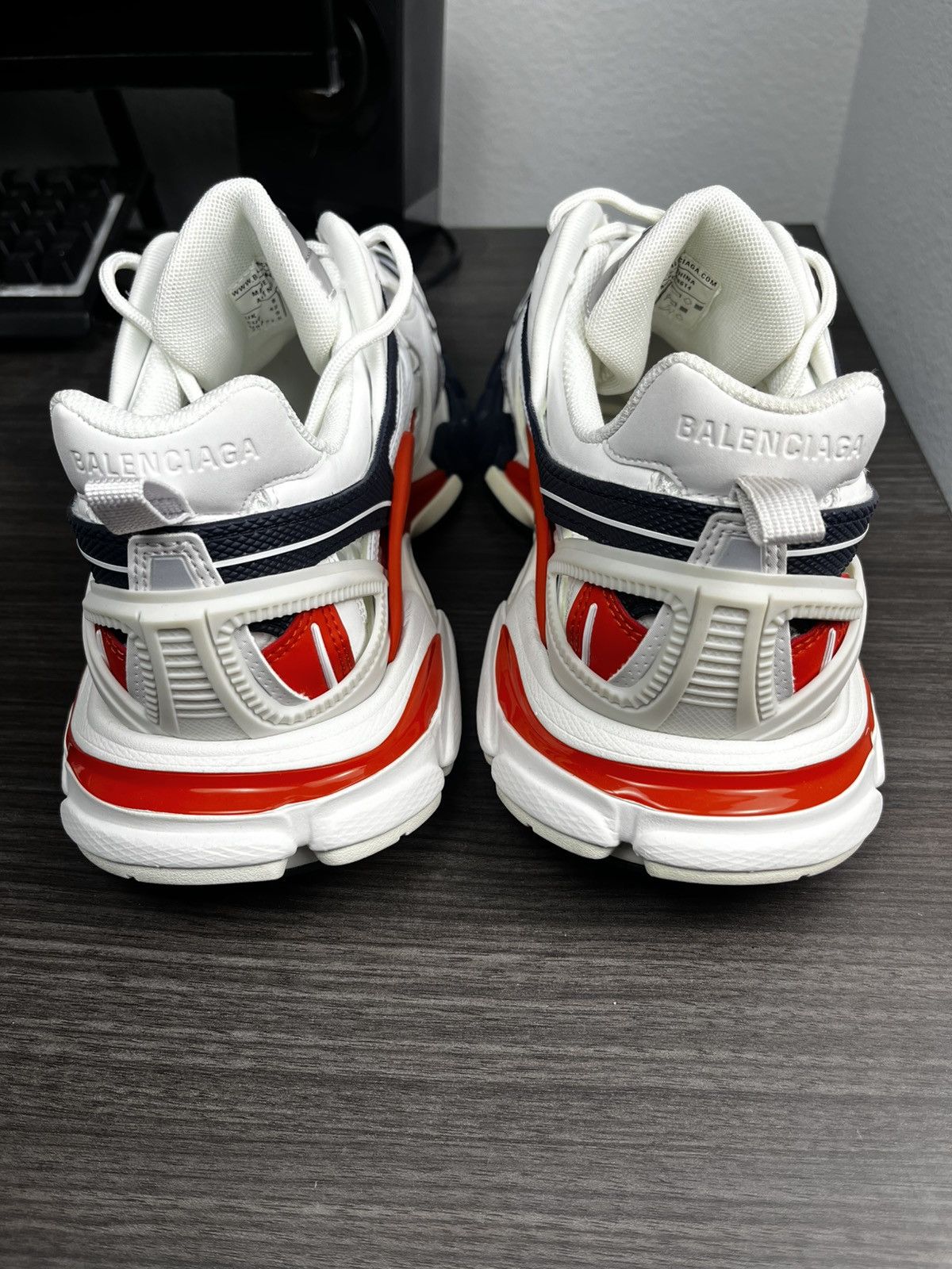 Balenciaga Balenciaga Track.2 Open Sneaker – White/Blue/Red – Size US 9 Size US 9 / EU 42 - 4 Thumbnail