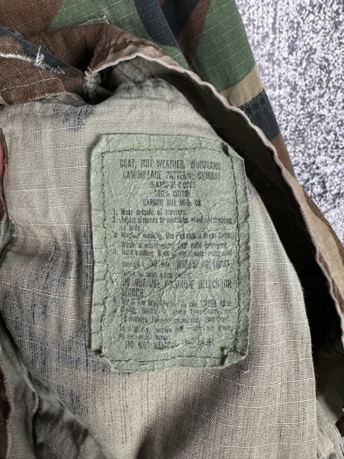 Vintage US ARMY Military Combat Camo Jacket Shirt U.S. Air Force Size US S / EU 44-46 / 1 - 10 Thumbnail
