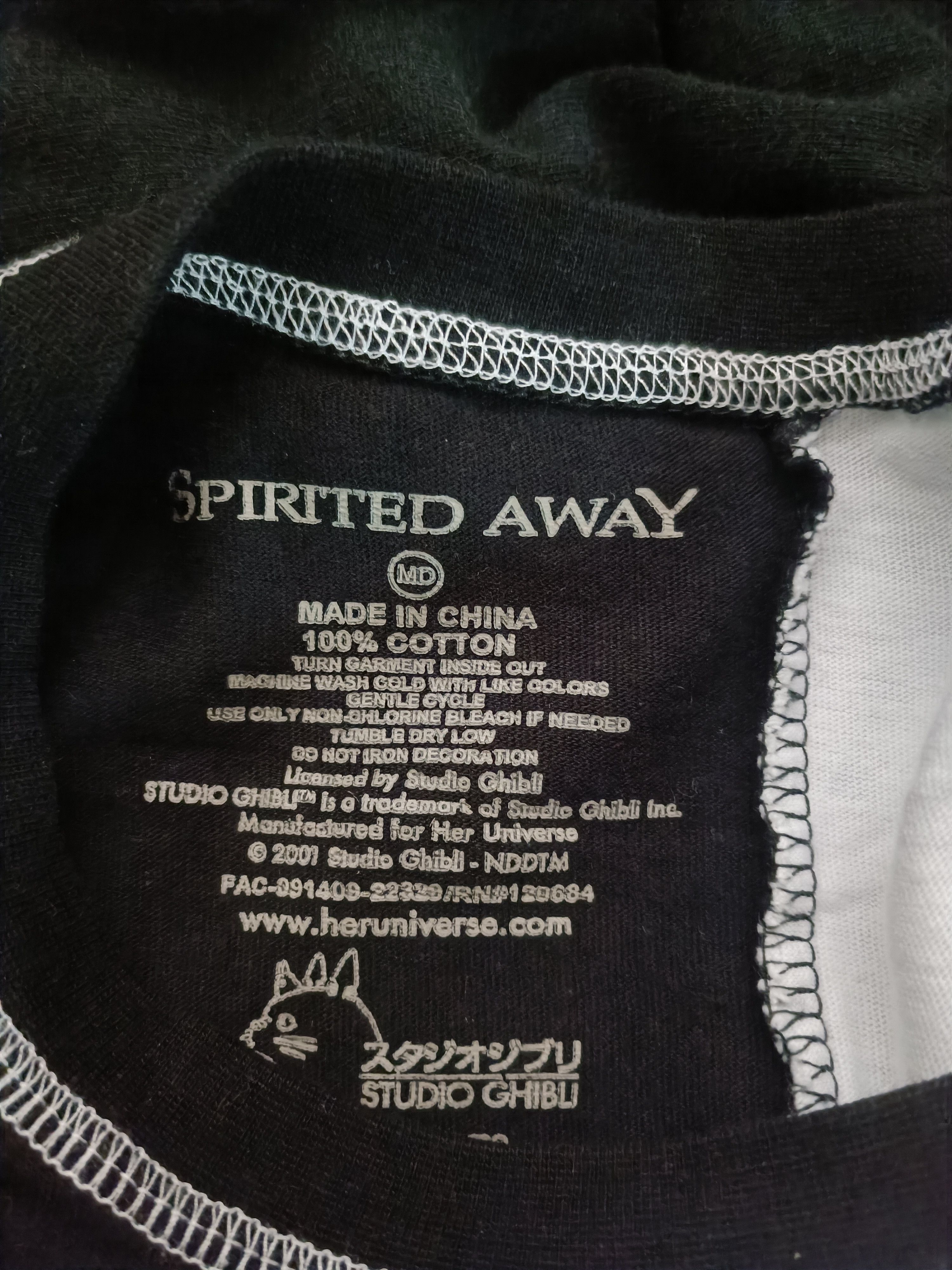 Anime Vintage Spirited Away 2001 Studio Ghibli Tee Shirt Size US L / EU 52-54 / 3 - 3 Thumbnail