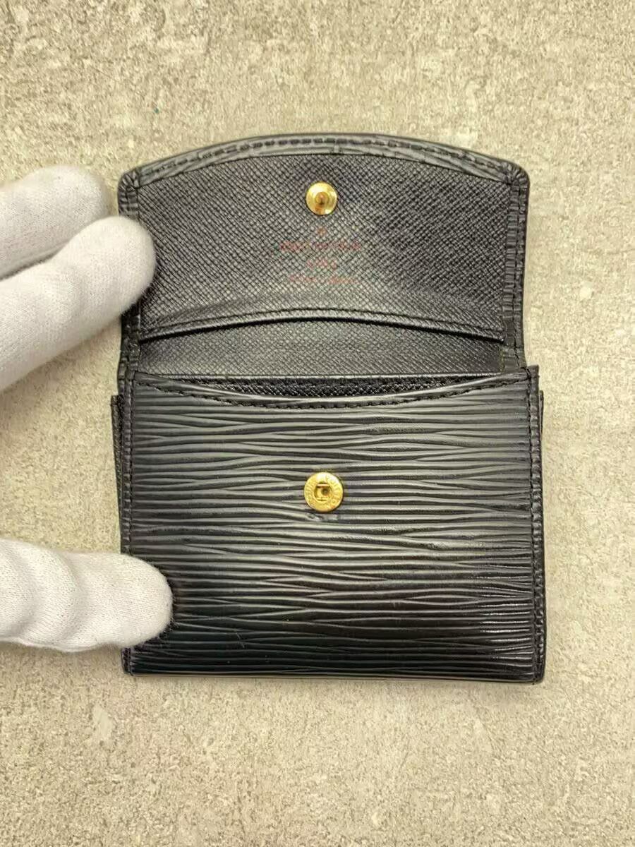Louis Vuitton Louis Vuitton Epi Porte Monet Sample Leather Black Size ONE SIZE - 4 Thumbnail