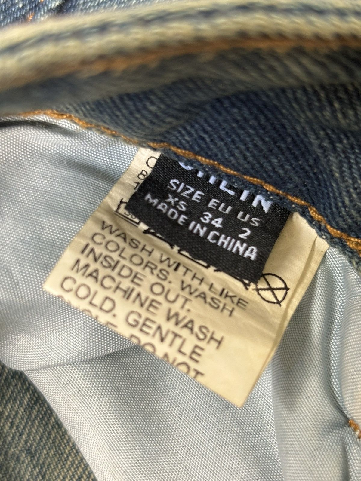 Other Reworked Floor-length Denim skirt Size 26" / US 2 / IT 38 - 3 Thumbnail