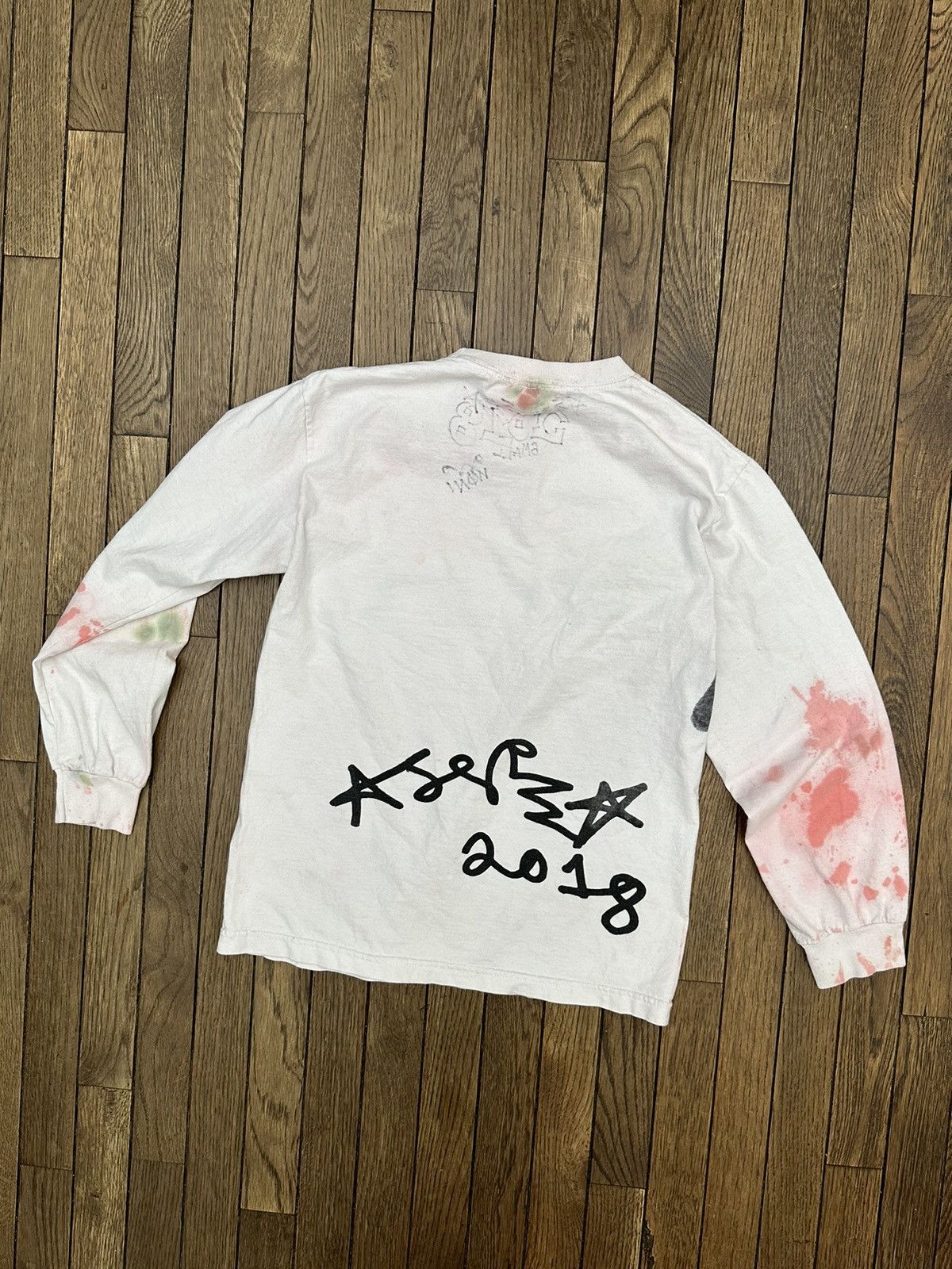 Asspizza Asspizza 2018 Logo Long Sleeve Tee White Sz. Small S Size US S / EU 44-46 / 1 - 6 Thumbnail